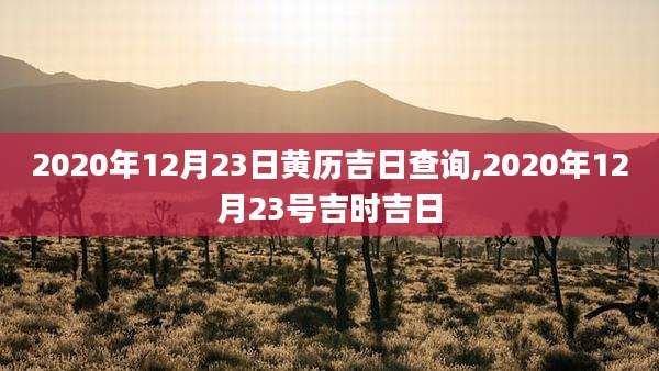 2020年12月23日黄历吉日查询,2020年12月23号吉时吉日