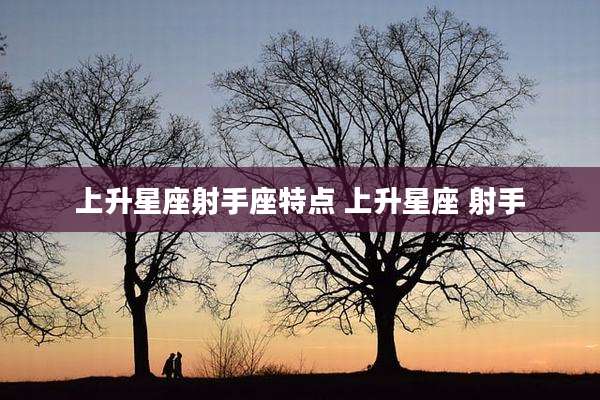 上升星座射手座特点 上升星座 射手