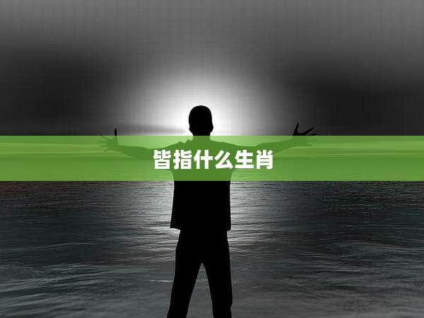 皆指什么生肖
