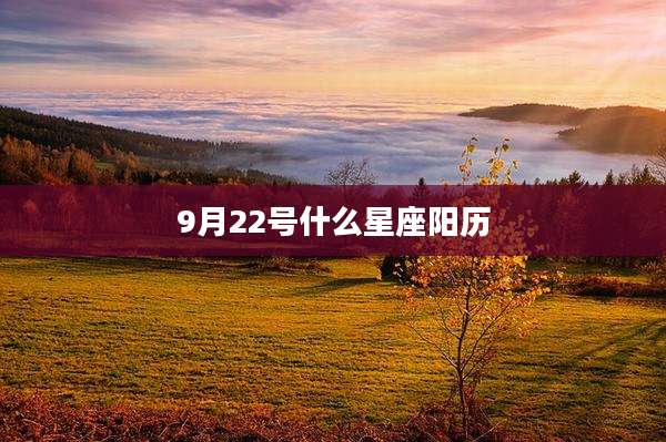 9月22号什么星座阳历