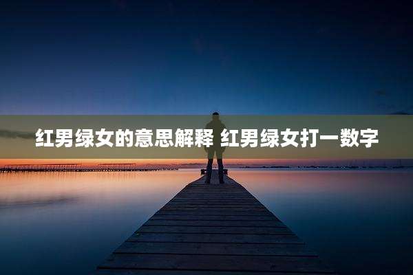 红男绿女的意思解释 红男绿女打一数字