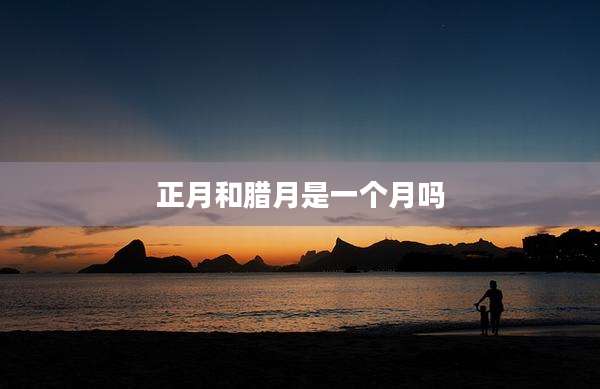 正月和腊月是一个月吗