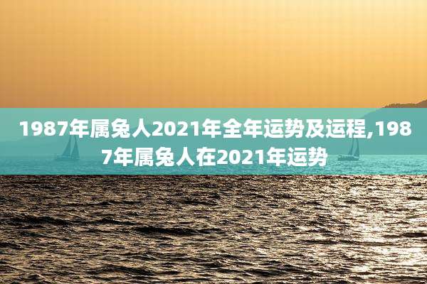 1987年属兔人2021年全年运势及运程,1987年属兔人在2021年运势