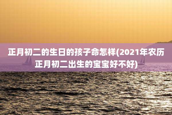 正月初二的生日的孩子命怎样(2021年农历正月初二出生的宝宝好不好)