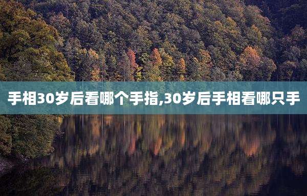 手相30岁后看哪个手指,30岁后手相看哪只手