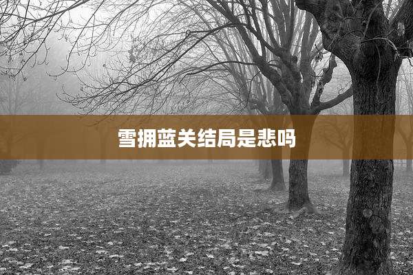 雪拥蓝关结局是悲吗