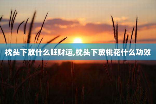 枕头下放什么旺财运,枕头下放桃花什么功效