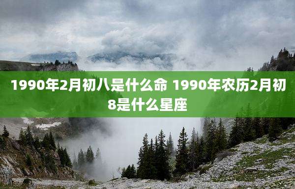 1990年2月初八是什么命 1990年农历2月初8是什么星座