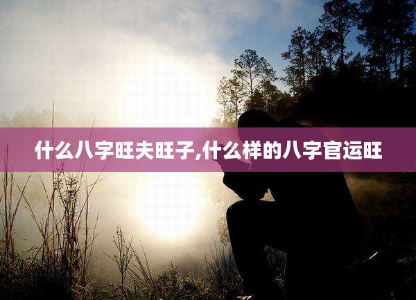 什么八字旺夫旺子,什么样的八字官运旺