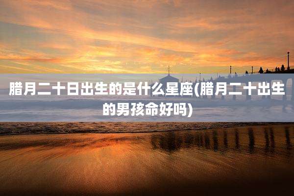 腊月二十日出生的是什么星座(腊月二十出生的男孩命好吗)