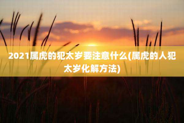 2021属虎的犯太岁要注意什么(属虎的人犯太岁化解方法)