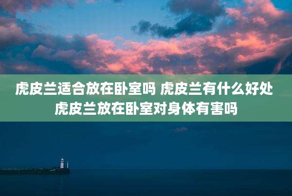 虎皮兰适合放在卧室吗 虎皮兰有什么好处 虎皮兰放在卧室对身体有害吗