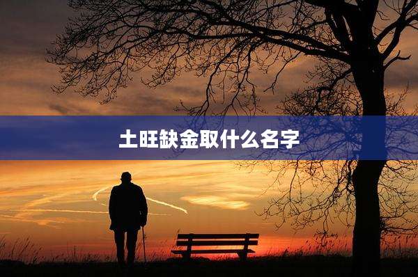 土旺缺金取什么名字