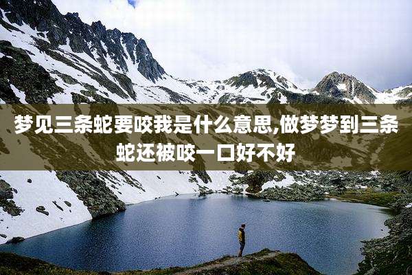 梦见三条蛇要咬我是什么意思,做梦梦到三条蛇还被咬一口好不好