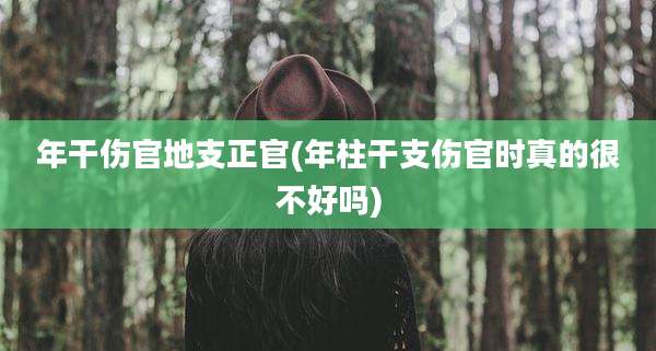 年干伤官地支正官(年柱干支伤官时真的很不好吗)
