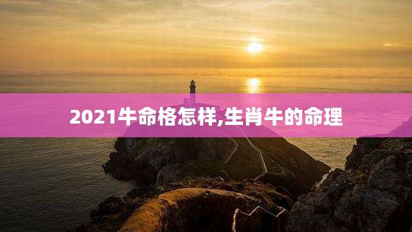 2021牛命格怎样,生肖牛的命理