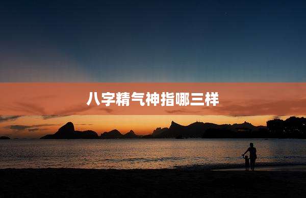 八字精气神指哪三样