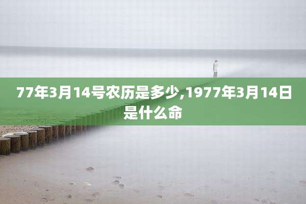 77年3月14号农历是多少,1977年3月14日是什么命