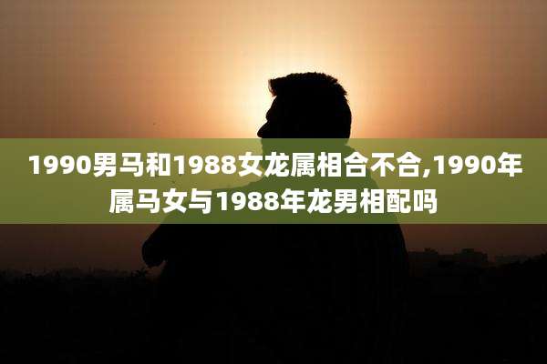 1990男马和1988女龙属相合不合,1990年属马女与1988年龙男相配吗