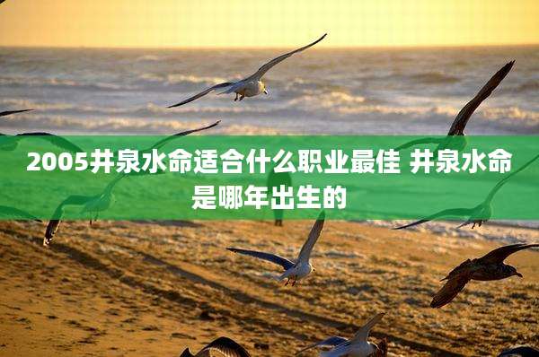 2005井泉水命适合什么职业最佳 井泉水命是哪年出生的