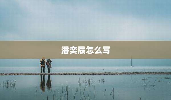 潘奕辰怎么写