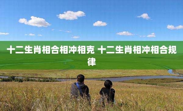 十二生肖相合相冲相克 十二生肖相冲相合规律