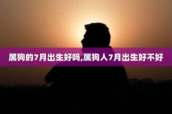 属狗的7月出生好吗,属狗人7月出生好不好
