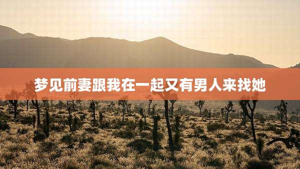 梦见前妻跟我在一起又有男人来找她