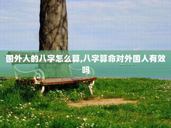 国外人的八字怎么算,八字算命对外国人有效吗