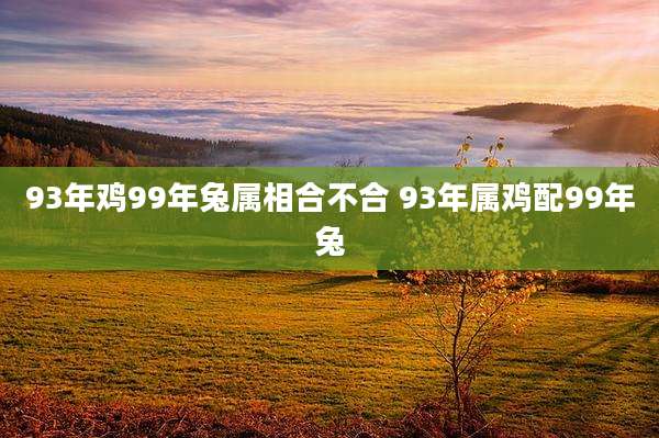 93年鸡99年兔属相合不合 93年属鸡配99年兔