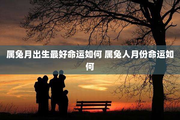 属兔月出生最好命运如何 属兔人月份命运如何