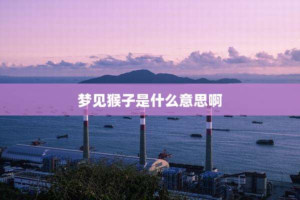 梦见猴子是什么意思啊
