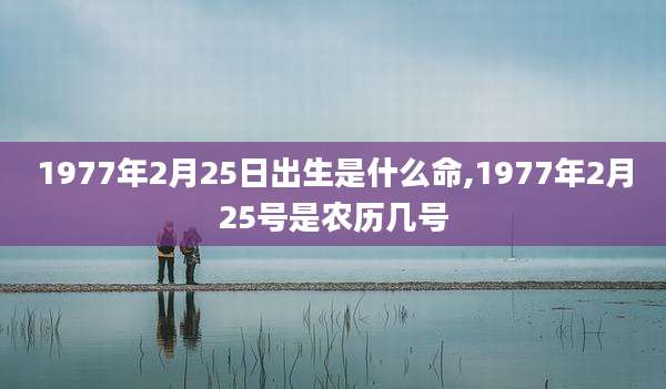 1977年2月25日出生是什么命,1977年2月25号是农历几号