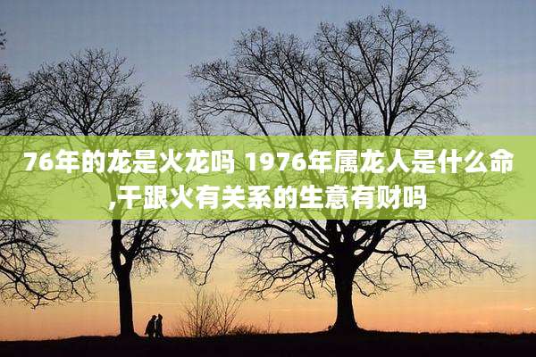 76年的龙是火龙吗 1976年属龙人是什么命,干跟火有关系的生意有财吗