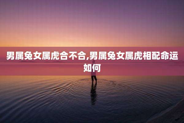 男属兔女属虎合不合,男属兔女属虎相配命运如何