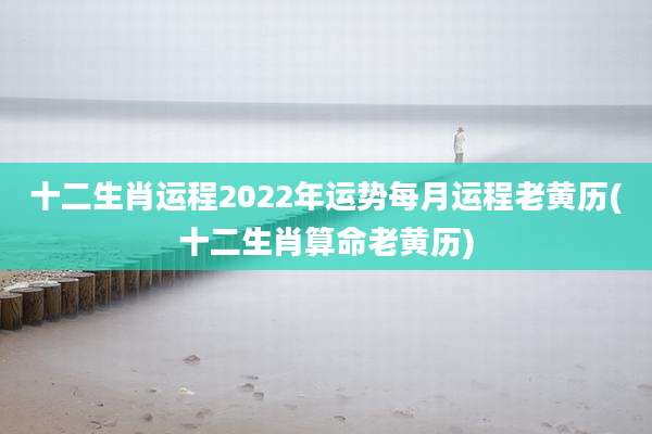 十二生肖运程2022年运势每月运程老黄历(十二生肖算命老黄历)