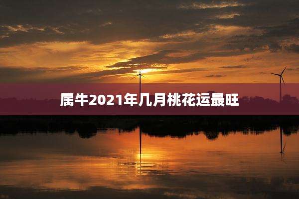 属牛2021年几月桃花运最旺