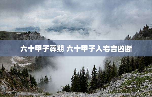 六十甲子葬期 六十甲子入宅吉凶断