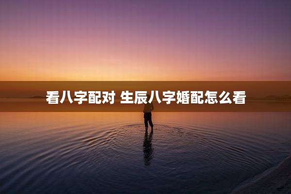 看八字配对 生辰八字婚配怎么看