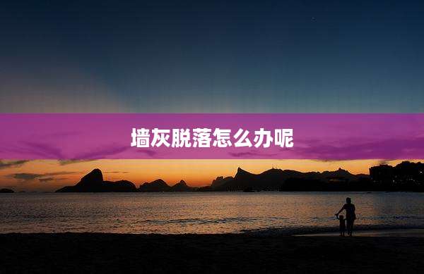 墙灰脱落怎么办呢