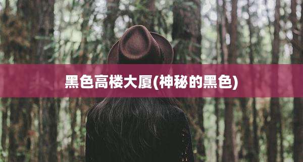 黑色高楼大厦(神秘的黑色)