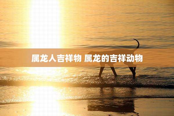 属龙人吉祥物 属龙的吉祥动物