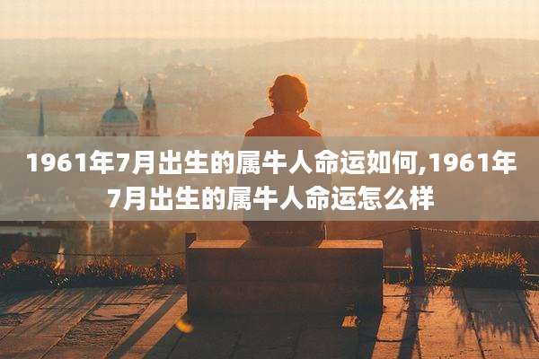 1961年7月出生的属牛人命运如何,1961年7月出生的属牛人命运怎么样