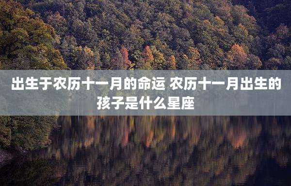 出生于农历十一月的命运 农历十一月出生的孩子是什么星座