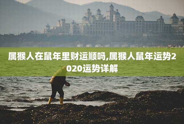 属猴人在鼠年里财运顺吗,属猴人鼠年运势2020运势详解