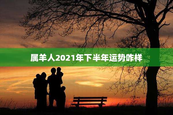 属羊人2021年下半年运势咋样