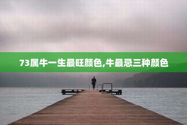 73属牛一生最旺颜色,牛最忌三种颜色