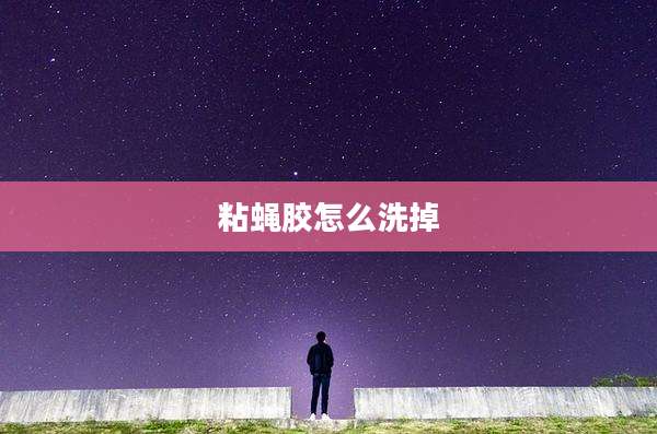粘蝇胶怎么洗掉