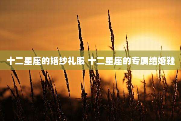 十二星座的婚纱礼服 十二星座的专属结婚鞋