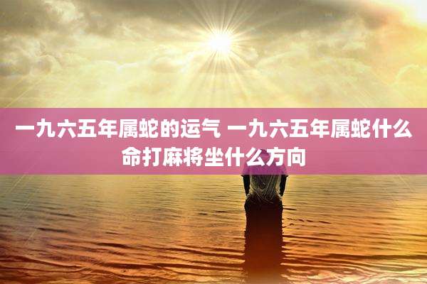 一九六五年属蛇的运气 一九六五年属蛇什么命打麻将坐什么方向